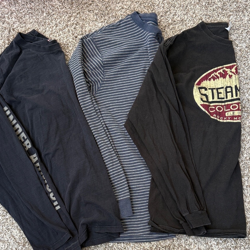 Mens Long Sleeve Tops Bundle of 3 Size Xlarge - Picture 1 of 12